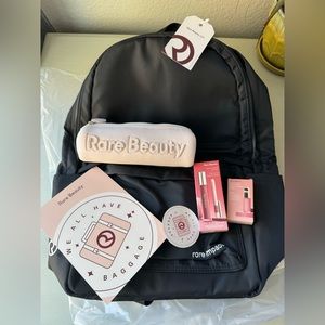 NWT Rare Beauty We All Have Baggage Rare Impact Backpack Bundle